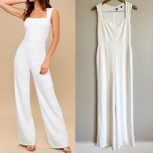 NWOT Enticing Endeavors White Jumpsuit wedding Bridal